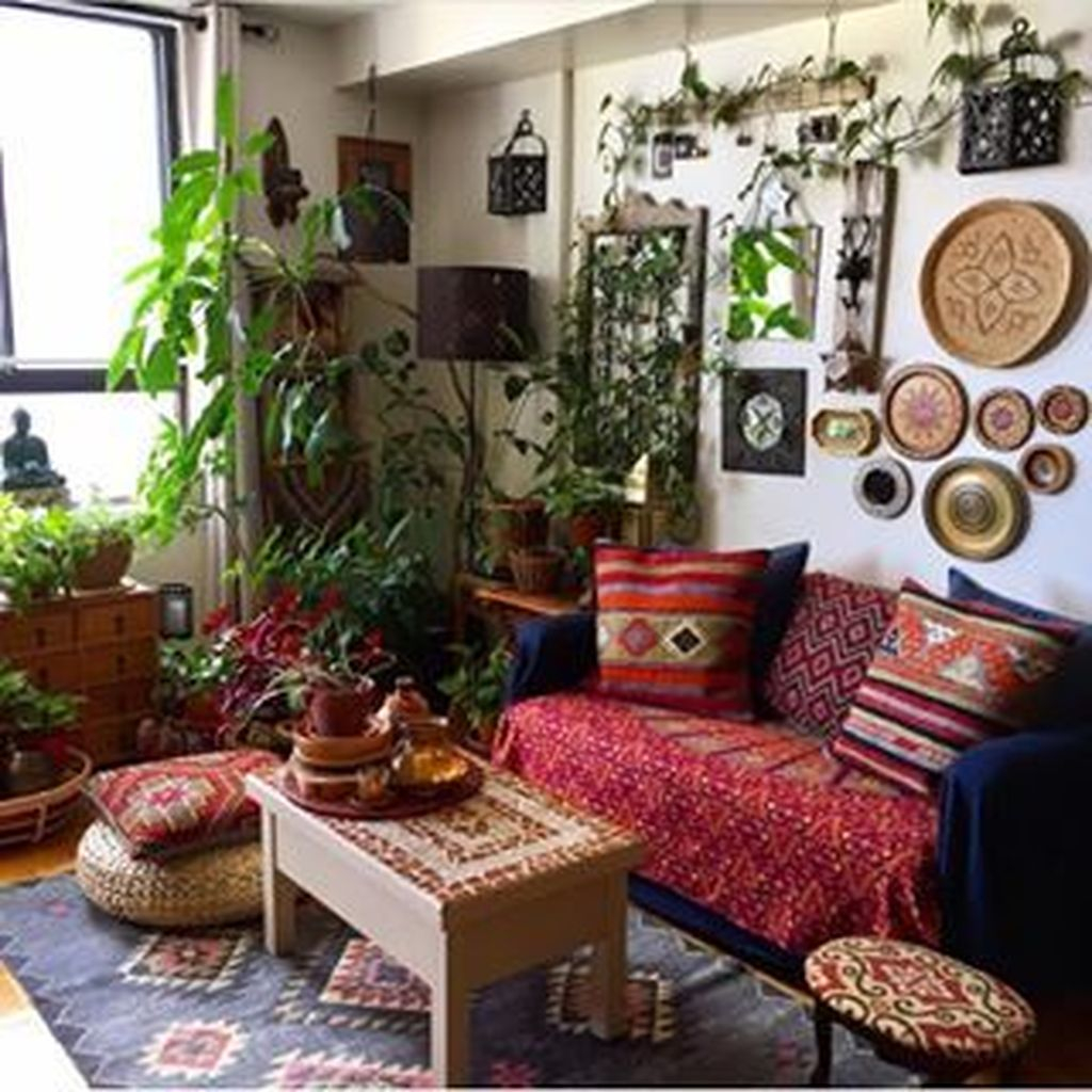 33 Stunning Bohemian Living Room Design Ideas