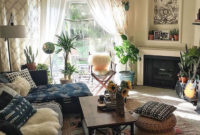 Stunning Bohemian Living Room Design Ideas 17