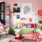 Cute Pink Lving Room Design Ideas 10