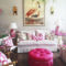 Cute Pink Lving Room Design Ideas 14