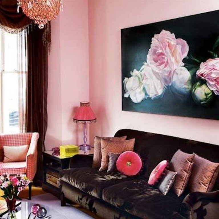 37 Cute Pink Living Room Design Ideas – HOMYSTYLE