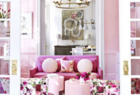 Cute Pink Lving Room Design Ideas 18