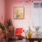 Cute Pink Lving Room Design Ideas 36