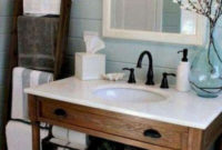 Stunning Rustic Farmhouse Bathroom Design Ideas 15