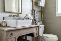 Stunning Rustic Farmhouse Bathroom Design Ideas 21