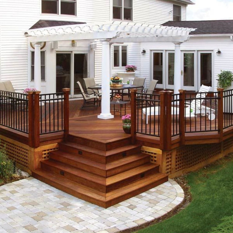 52 Easy DIY Wooden Deck Design For Your Home – HOMYSTYLE