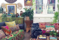 Elegant Bohemian Style Living Room Decoration Ideas 05