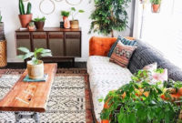Elegant Bohemian Style Living Room Decoration Ideas 09