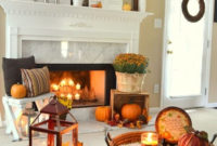 Stunning Fall Living Room Decoration Ideas 43