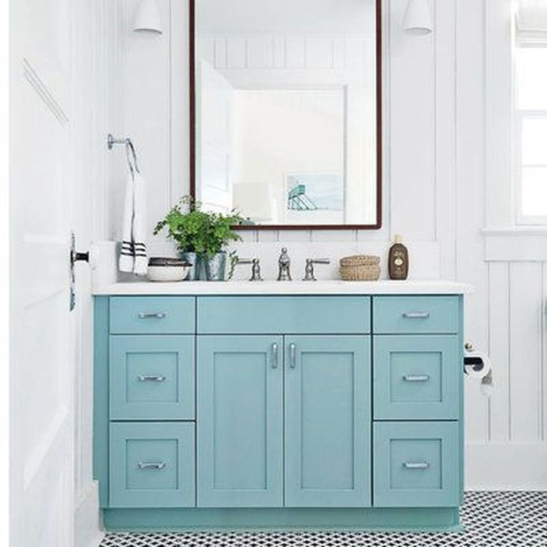 46 Incredible Bathroom Cabinet Paint Color Ideas – HOMYSTYLE