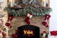 Awesome Fireplace Christmas Decoration To Makes Your Home Keep Warm 09