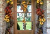 Creative Thanksgiving Front Door Decoration Ideas 56