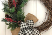 Easy DIY Outdoor Winter Wreath For Your Door 36