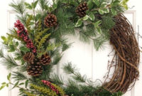 Easy DIY Outdoor Winter Wreath For Your Door 48