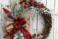 Easy DIY Outdoor Winter Wreath For Your Door 50