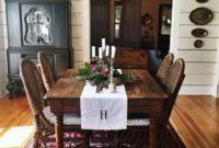 Easy Rustic Farmhouse Dining Room Makeover Ideas 13