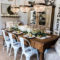 Easy Rustic Farmhouse Dining Room Makeover Ideas 40
