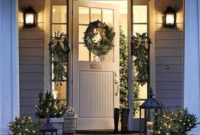 Joyful Front Porch Christmas Decoration Ideas 56