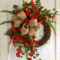 Unique Christmas Wreath Decoration Ideas For Your Front Door 38