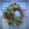 Unique Christmas Wreath Decoration Ideas For Your Front Door 51