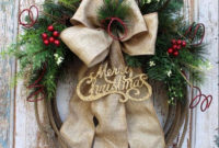 Unique Christmas Wreath Decoration Ideas For Your Front Door 57