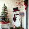 Welcoming Christmas Entryway Decoration For Your Home 36