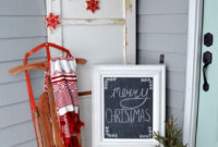 Welcoming Christmas Entryway Decoration For Your Home 45