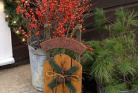 Welcoming Christmas Entryway Decoration For Your Home 49