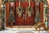 Welcoming Christmas Entryway Decoration For Your Home 54