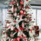 Awesome Red And White Christmas Tree Decoration Ideas 09