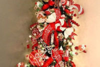 Awesome Red And White Christmas Tree Decoration Ideas 12