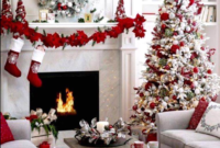 Awesome Red And White Christmas Tree Decoration Ideas 14