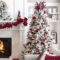 Awesome Red And White Christmas Tree Decoration Ideas 17