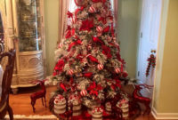 Awesome Red And White Christmas Tree Decoration Ideas 20