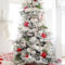 Awesome Red And White Christmas Tree Decoration Ideas 25
