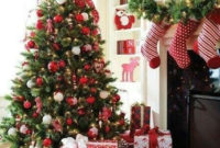 Awesome Red And White Christmas Tree Decoration Ideas 26