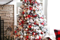 Awesome Red And White Christmas Tree Decoration Ideas 29