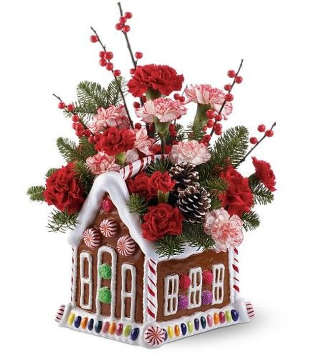 Beautiful Flower Christmas Decoration Ideas 03