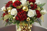 Beautiful Flower Christmas Decoration Ideas 40