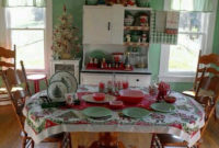 Eye Catching Kitchen Table Christmas Decoration Ideas 46