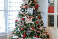 Gorgeous Farmhouse Christmas Tree Decoration Ideas 48