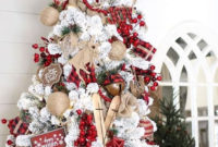 Gorgeous Farmhouse Christmas Tree Decoration Ideas 56