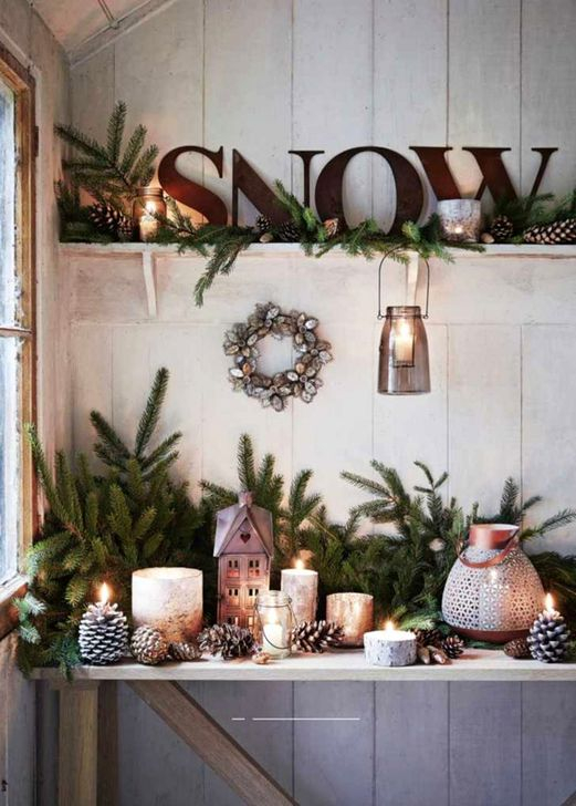 Rustic Farmhouse Christmas Decoration Ideas 47