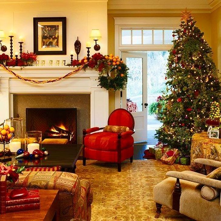 50 Smart Fireplace Christmas Decoration Ideas