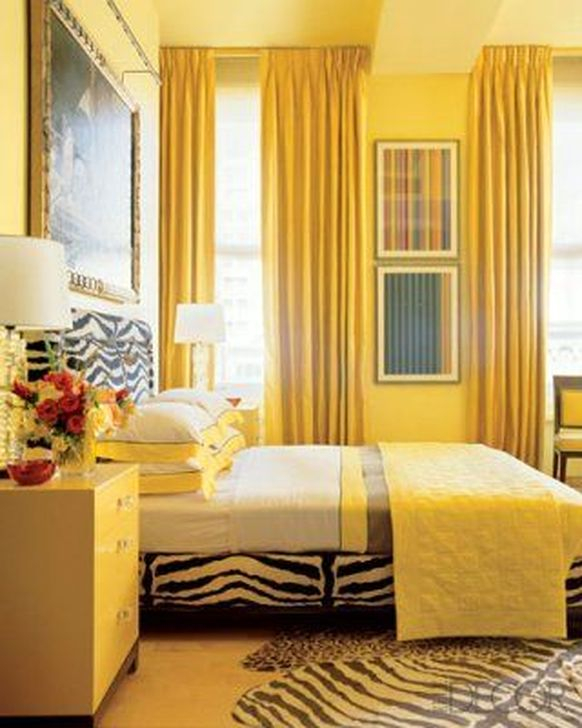 Delightful Yellow Bedroom Decoration And Design Ideas 46