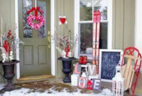 Elegant Front Porch Valentines Day Decor Ideas 39