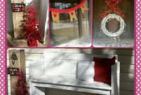Elegant Front Porch Valentines Day Decor Ideas 54