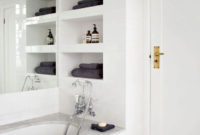 Simple But Modern Bathroom Storage Design Ideas 42