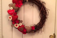 Wonderful DIY Valentines Wreath Decor Ides 13