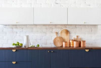 Elegant Navy Kitchen Cabinets For Decorating Your Kitchen 02